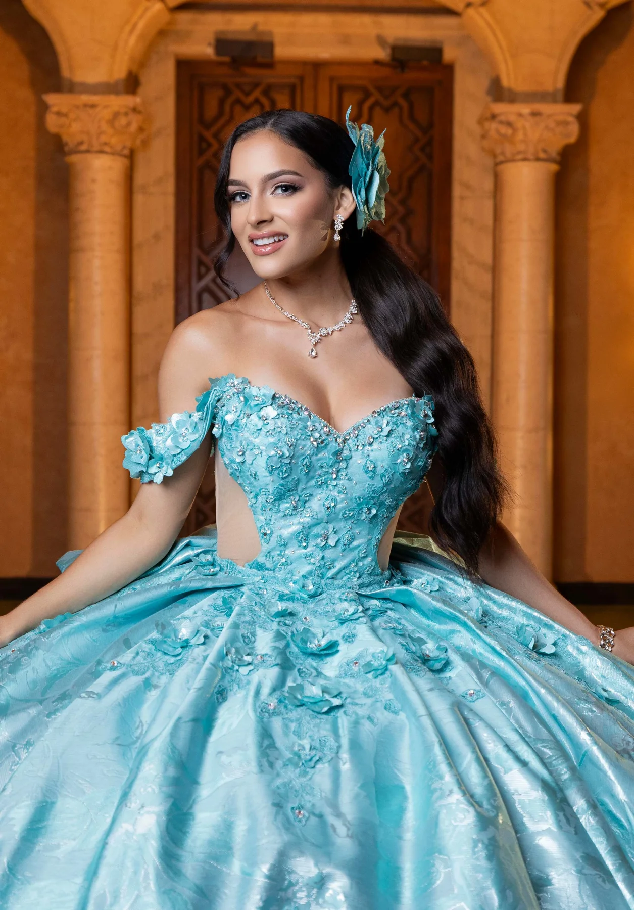 Dress Bryn Quinceañera Dress, color Fuchsia