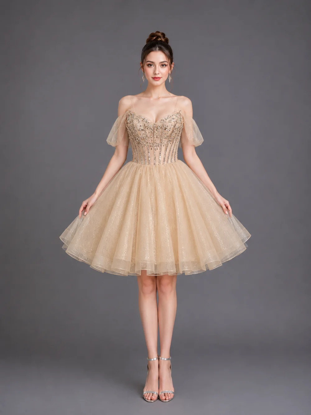 Dress Valentina Spaghetti Strap Dama Dress