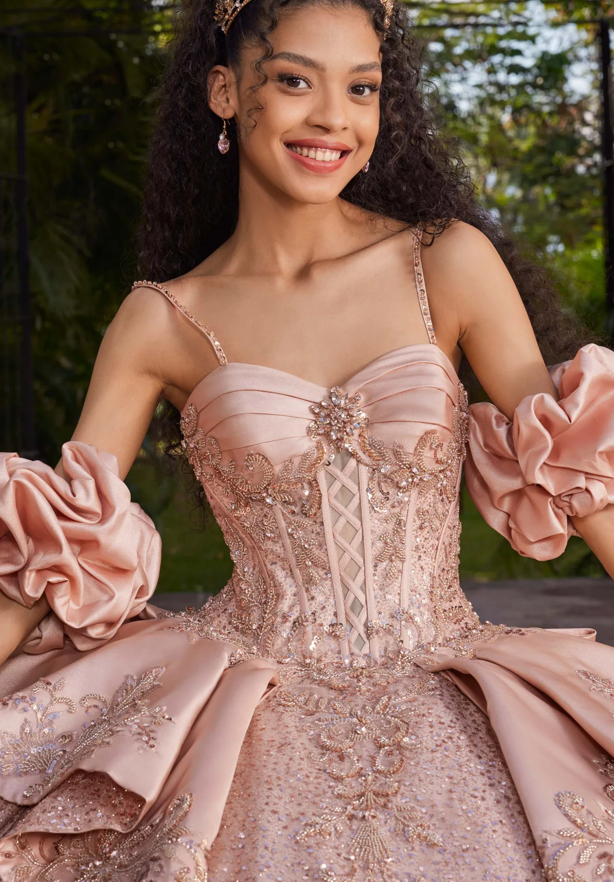 Dress ARIEL Quinceañera Dress, color EMERALD