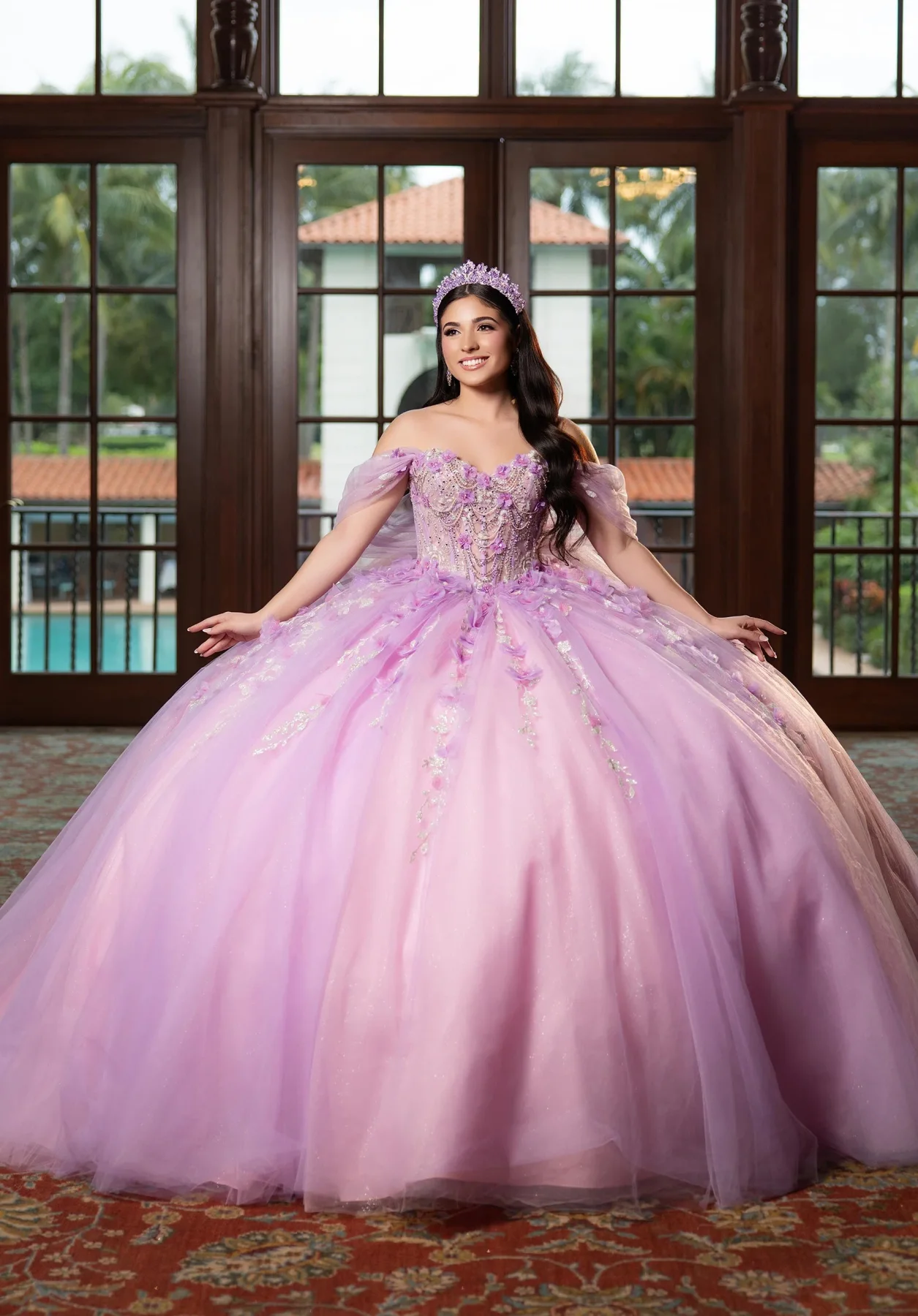 Dress BLAKE Quinceañera Dress, color Mint/Blush