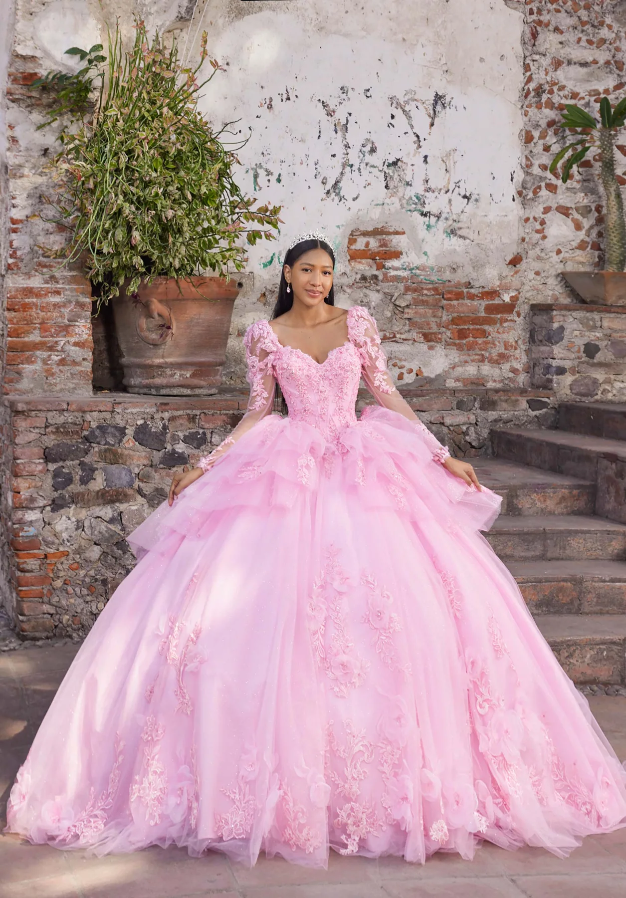 Dress ANTONELLA Quinceañera Dress, color Champagne/Nude/Gold