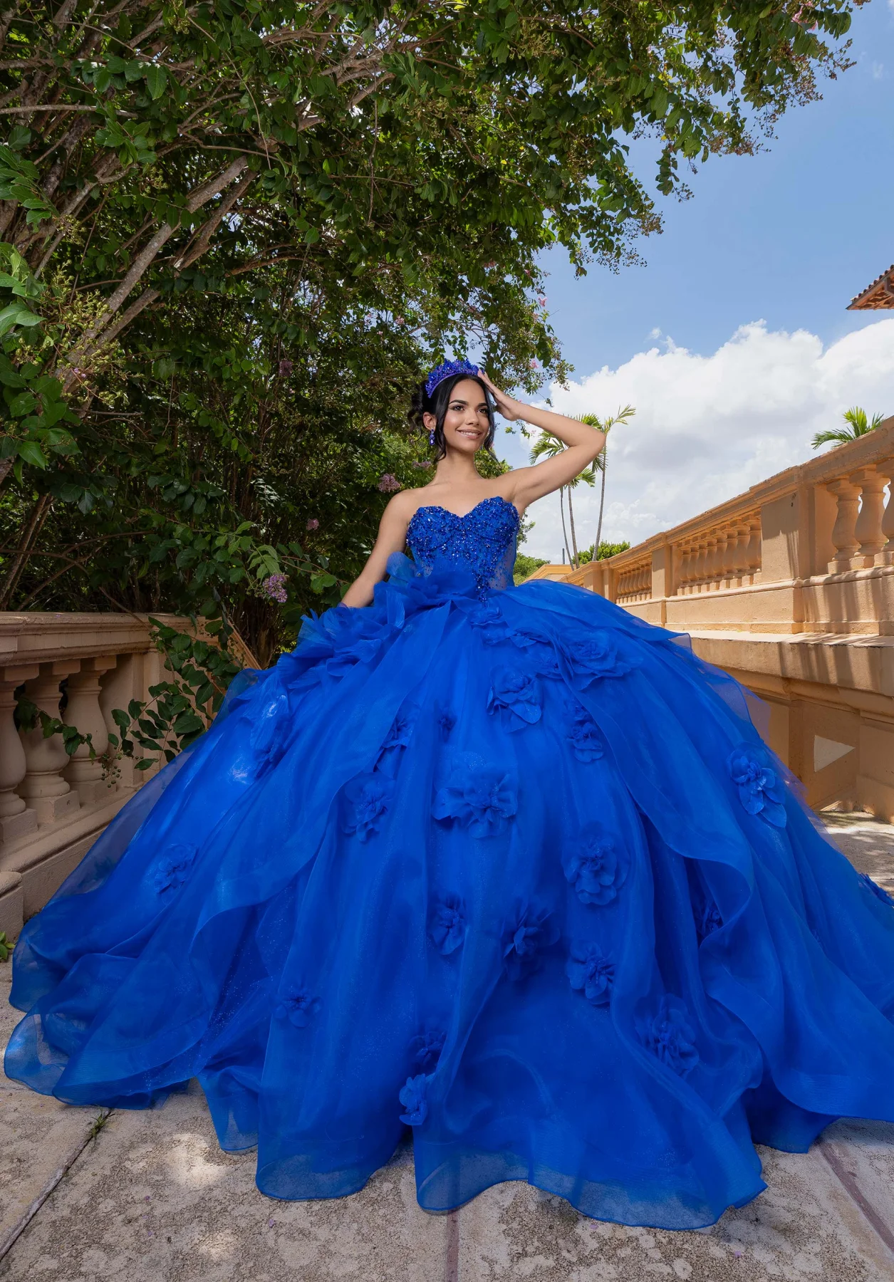 Dress BERLYN Quinceañera Dress, color Regal Royal