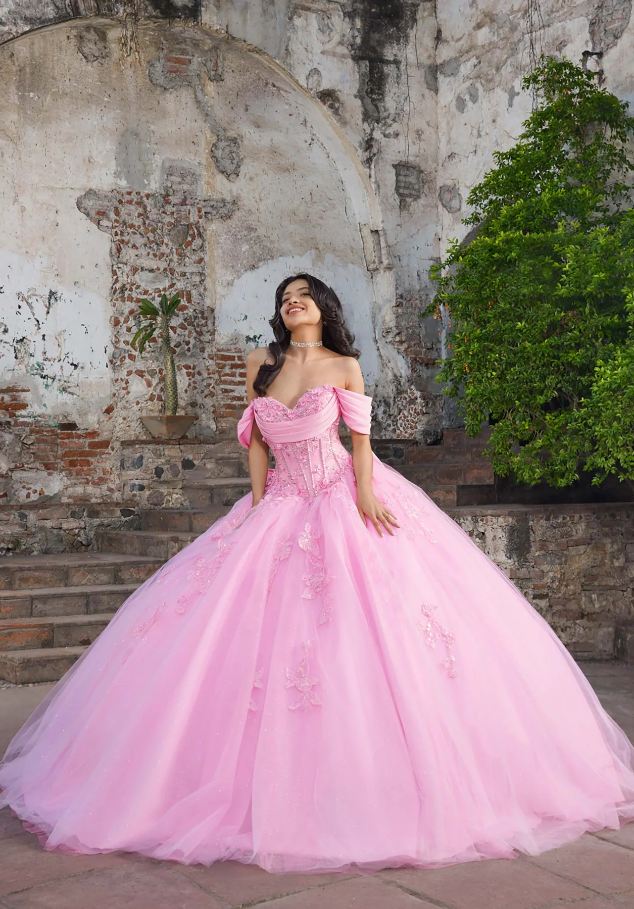 Dress Alicia Quinceañera Dress, color New Bubble