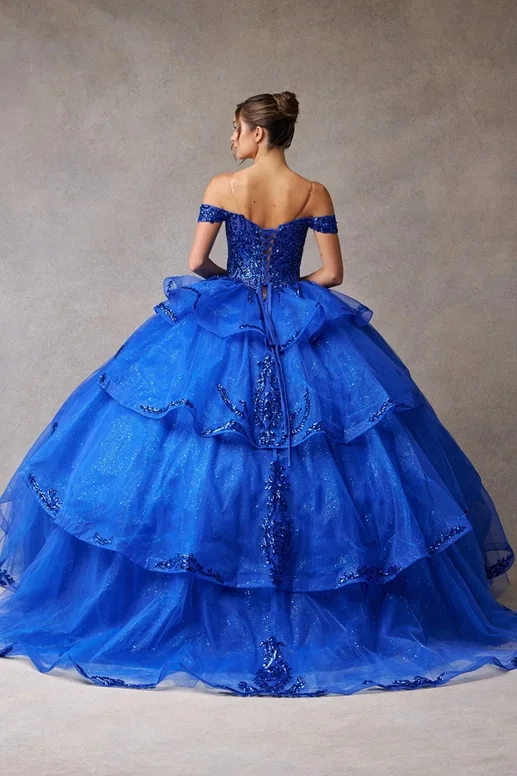 Dress Elegant Quinceañera Dress, color Navy