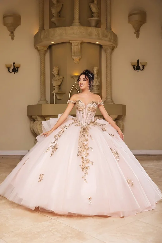 Dress Sweetheart EmbellishedQuinceañera Dress, color Sage