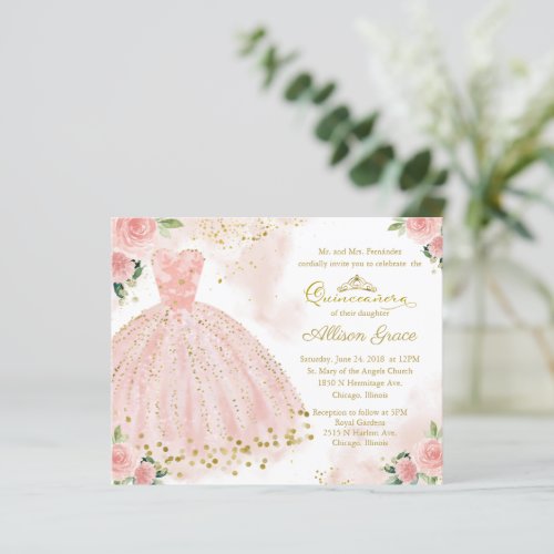 Free Printable Quinceañera Invitations Templates